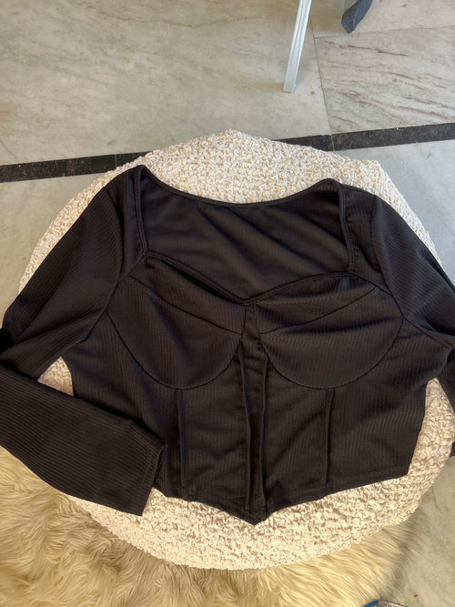 Black Corset shaped Top