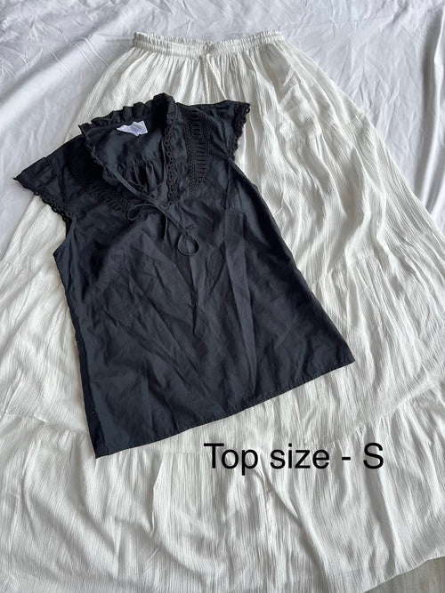 Black lace top